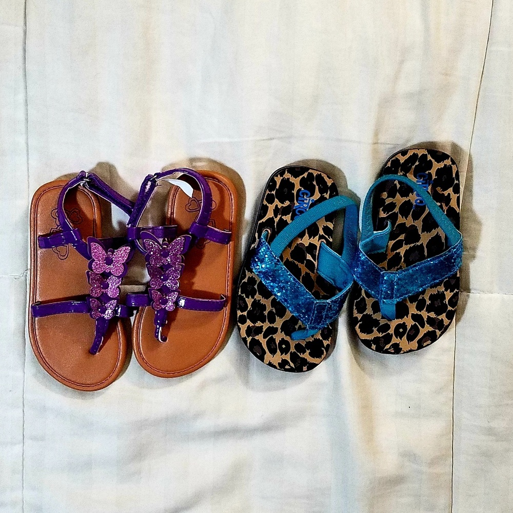 Girls sandals toddler sz 8